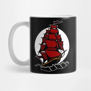 ship tattoo Mug